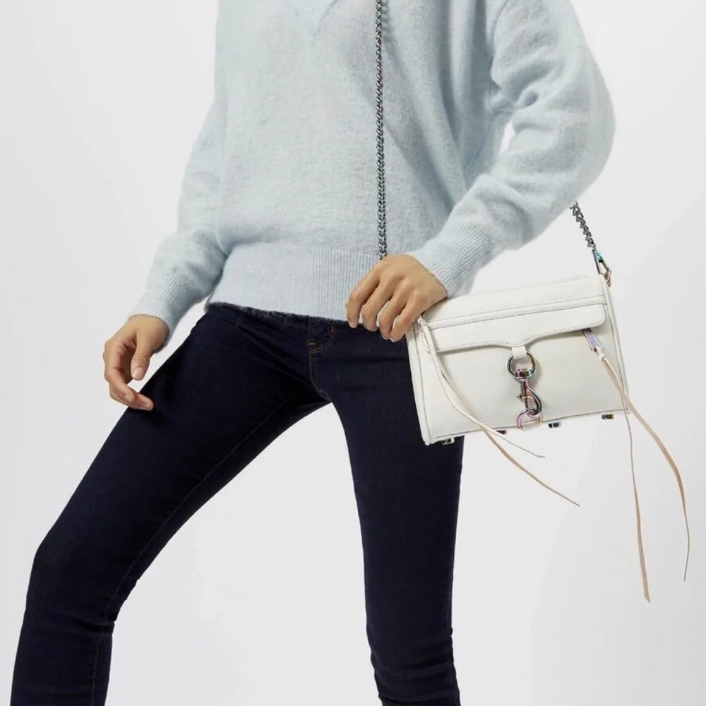 Iridescent White Mini Mac Rebecca Minkoff - Picture 2 of 11